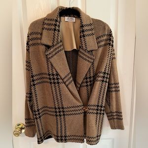 Vintage St. John for Saks 5th Avenue Houndstooth
Sweater Blazer